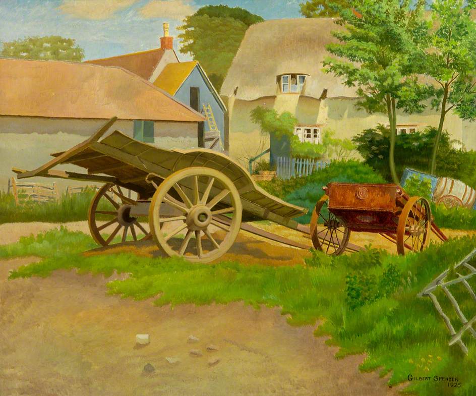 The Old Scotch Cart (alt. titles: The Farmyard, Garsington, Oxfordshire; The Farm; Farm at Garsington)