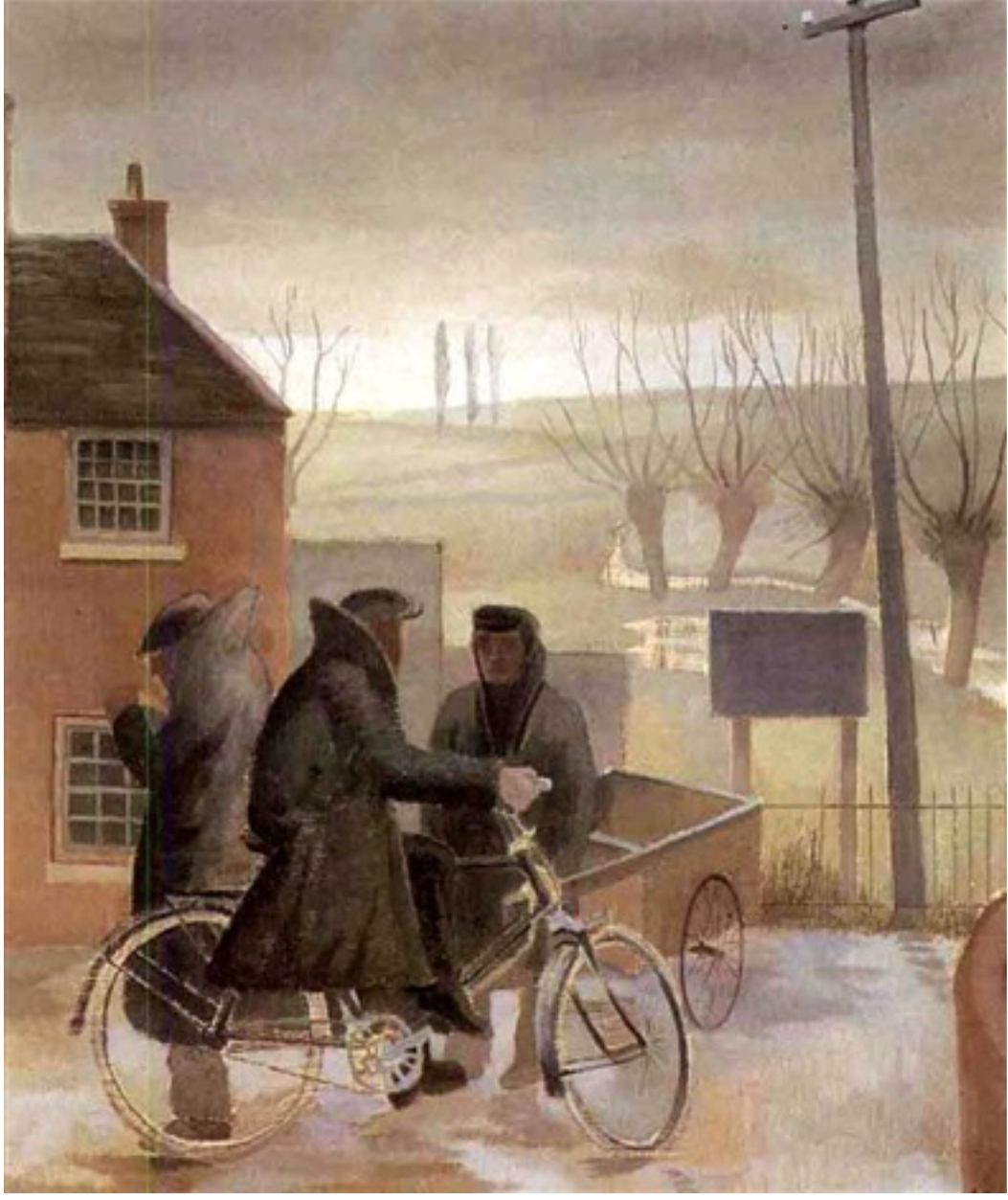 A meeting in the lane