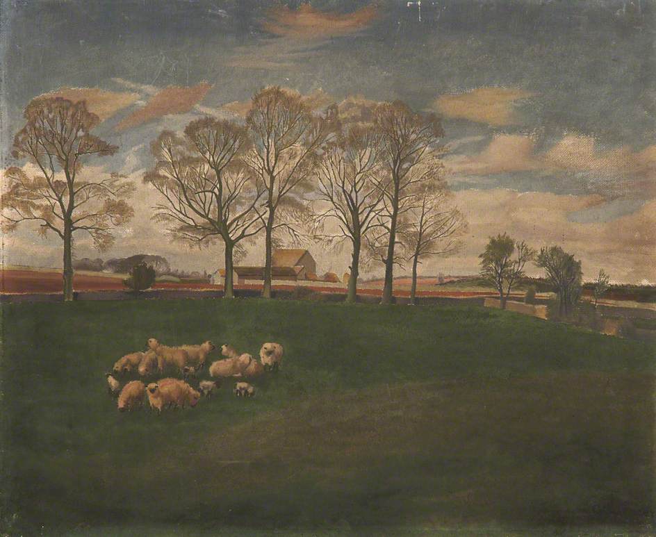 Sheep in a Field (alt. title: Landscape with Sheep)
