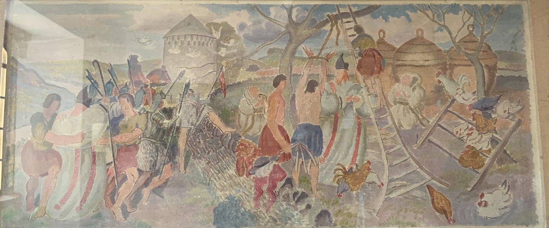 The Legend of Balliol: modello for south wall