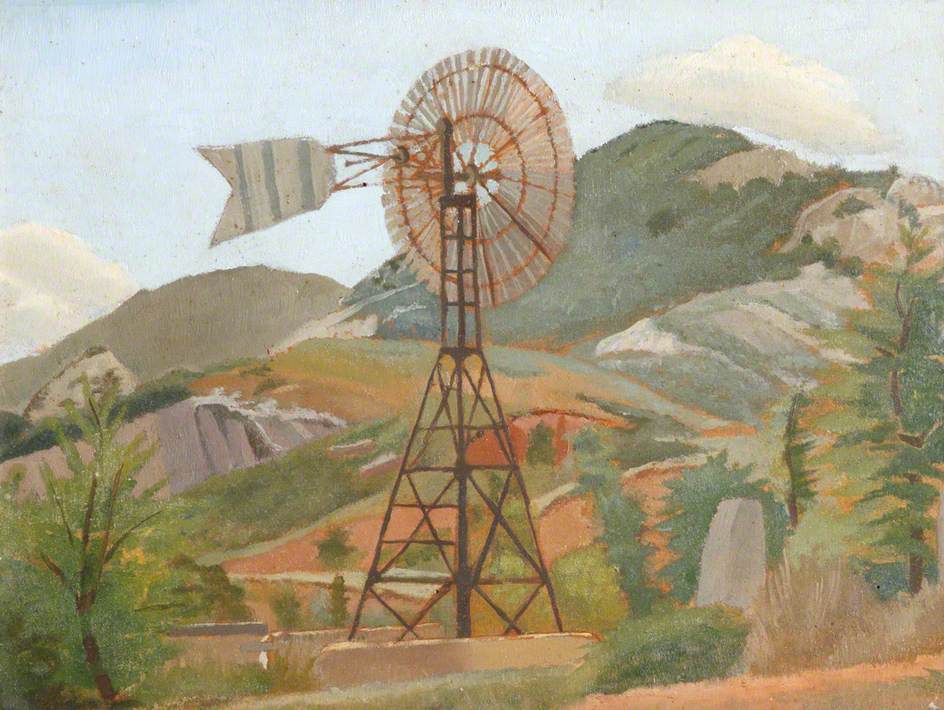 Little Alps, Provence (alt. title: Mountain Landscape with a Windmill)