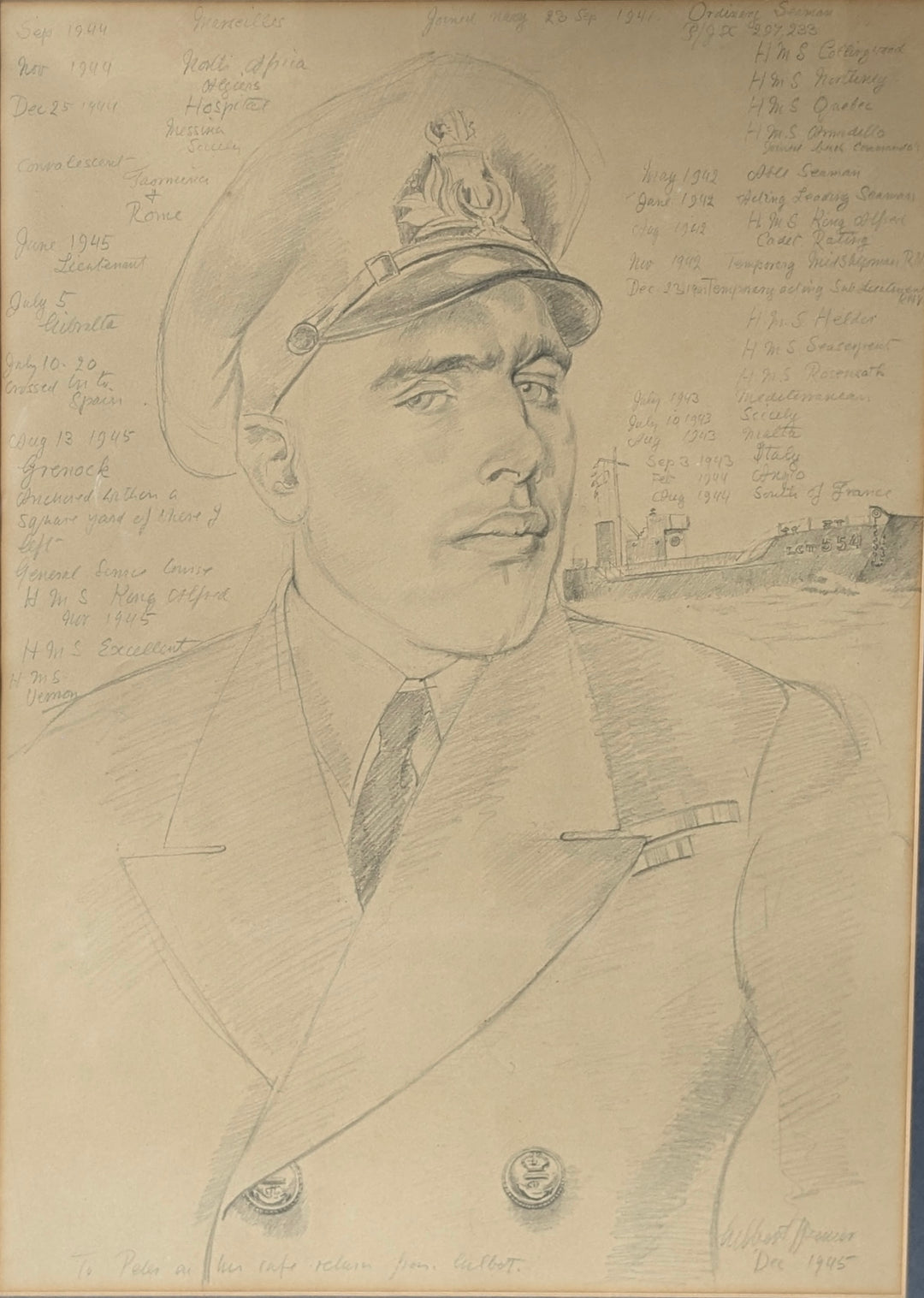 Portrait of Lt. Peter Spencer Coppock, R.N.V.R.