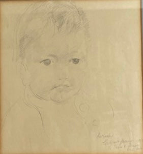 Portrait of Katharine Coppock, aged 18 months