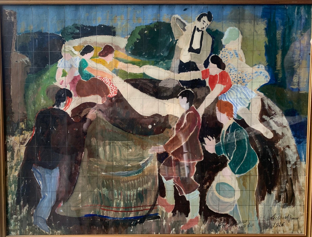 Study for The Rick Party, decorative panel for Fayleys Border