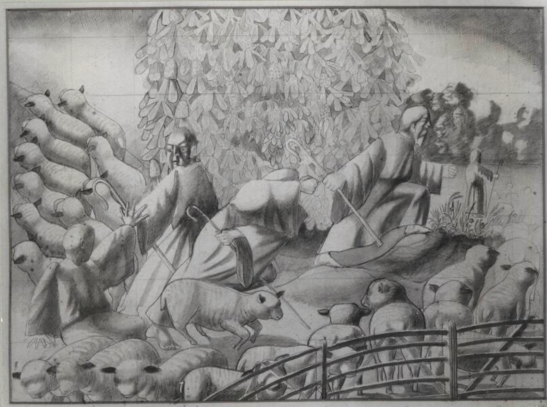 Study for The Shepherds Amazed