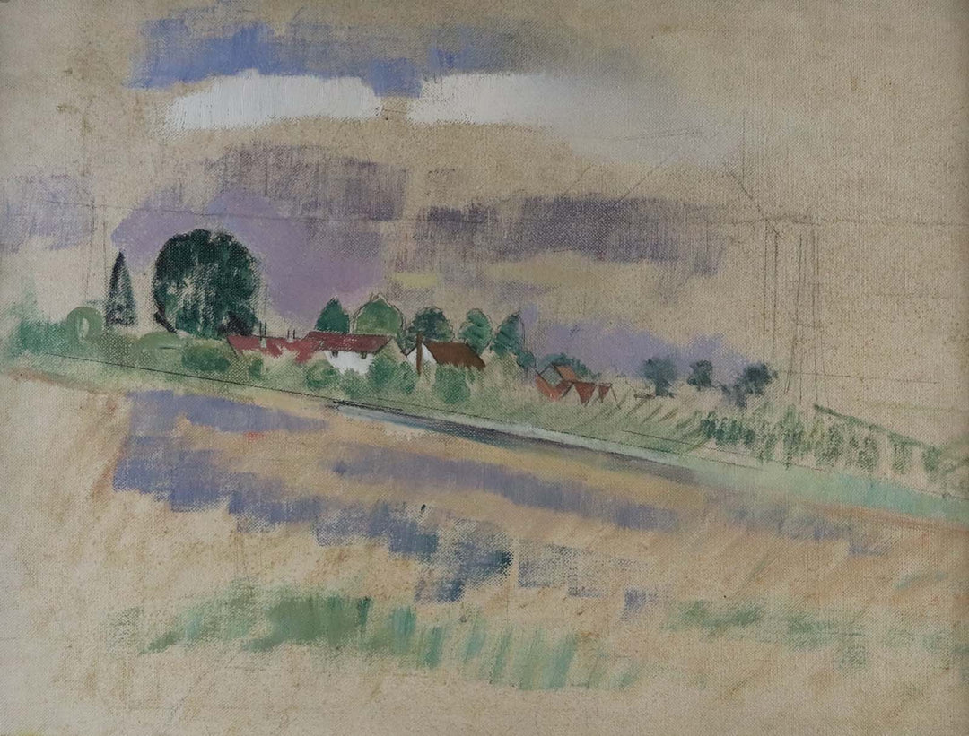 Village in a landscape