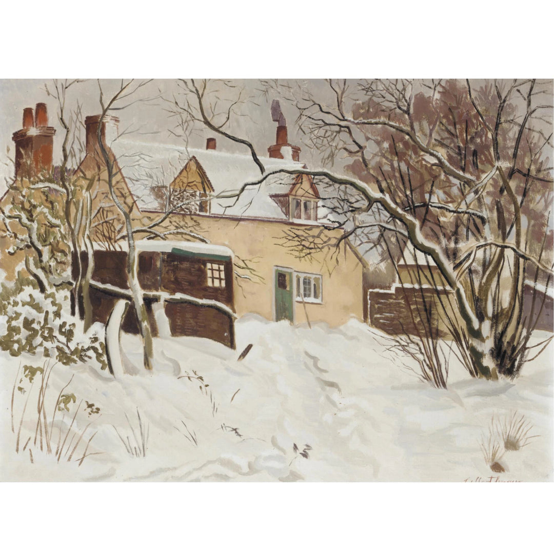 Cottage in a Snowy Landscape
