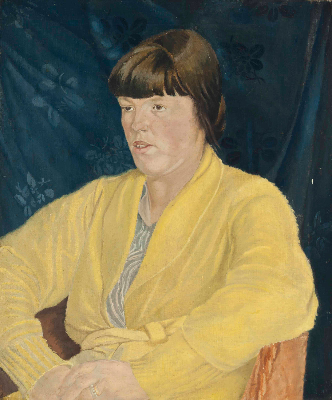 Portrait of Theodosia Townsend, Mrs A. Neville Lewis (alt. title: Girl in Yellow)