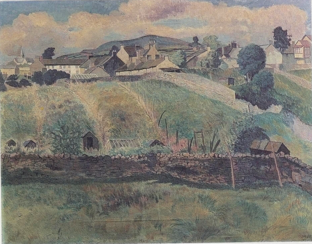 Reeth, Swaledale (alt. title: Back Gardens, Country Village)