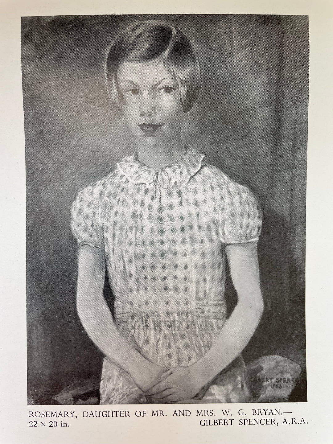 Rosemary, daughter of Mr and Mrs W.G. Bryan