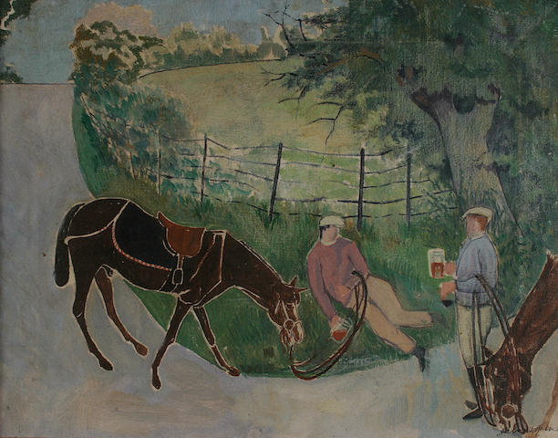 Stable Boys Resting
